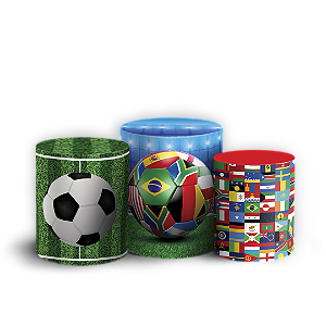 Trio Cilindro Sublimado - Copa Do Mundo