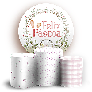 KIT Redondo e Trio Sublimado - Pascoa