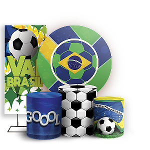 KIT Redondo Trio e Faixa Sublimado - Copa Do Mundo Brasil