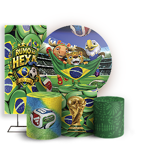 KIT Redondo Trio e Faixa Sublimado - Copa Do Mundo