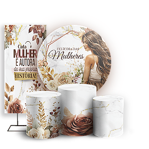 KIT Redondo Trio e Faixa Sublimado - Dia Da Mulher