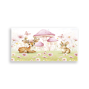 Painel Retangular Sublimado - Animais Bosque