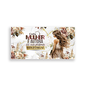 Painel Retangular Sublimado - Dia Da Mulher