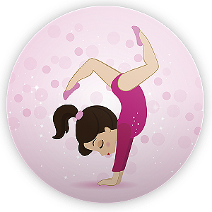 Painel Redondo Sublimado - Ginástica