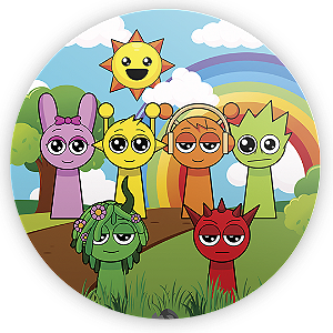 Mini Painel Sublimado - Sprunki