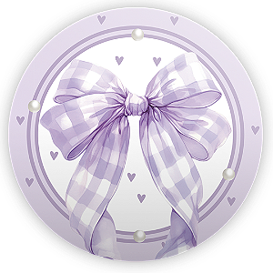 Mini Painel Sublimado - Laços Lilas