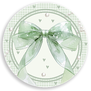 Mini Painel Sublimado - Laços Verde