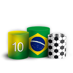 Trio Cilindro Sublimado Vest Facil - Copa do Mundo