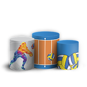 Trio Cilindro Sublimado Vest Facil - Vôlei