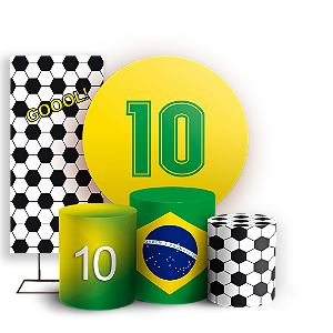 KIT Redondo Trio e Faixa Sublimado - Copa do Mundo