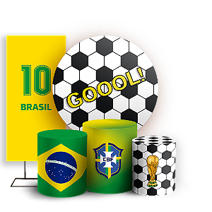 KIT Redondo Trio e Faixa Sublimado - Copa do Mundo