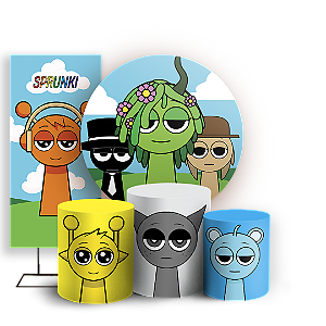 KIT Redondo Trio e Faixa Sublimado - Sprunki