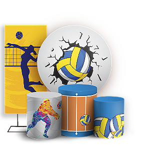 KIT Redondo Trio e Faixa Sublimado - Vôlei