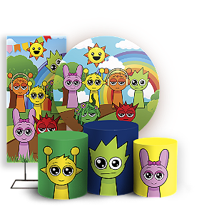 KIT Redondo Trio e Faixa Sublimado - Sprunki