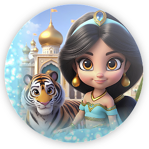 Capa Painel Redondo Sublimado - Jasmine