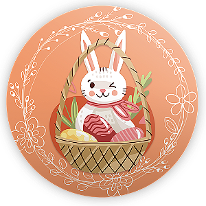 Capa Mini Painel Sublimado - Páscoa