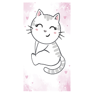 Capa Faixa Lateral Sublimado - Gatinha