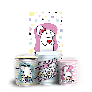 Capas Faixa Lateral e Trio Cilindro Sublimado Vest Facil - Dia das Mães