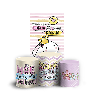 Capas Faixa Lateral e Trio Cilindro Sublimado Vest Facil - Dia das Mães