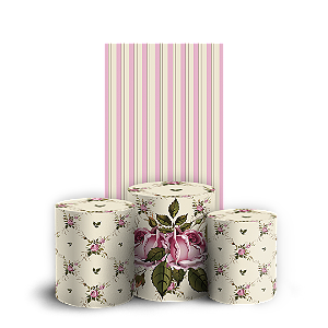 Capas Faixa Lateral e Trio Cilindro Sublimado Vest Facil - Dia das Mães