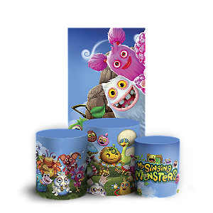 Capas Faixa Lateral e Trio Cilindro Sublimado Vest Facil - My Singing Monsters