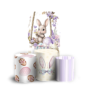 Capas Faixa Lateral e Trio Cilindro Sublimado Vest Facil - Pascoa