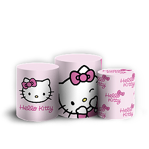 Capas Trio Cilindro Sublimado Vest Facil - Hello Kitty