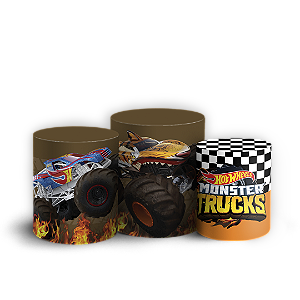Capas Trio Cilindro Sublimado Vest Facil - Hot Wheels