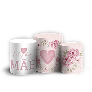 Capas Trio Cilindro Sublimado Vest Facil - Dia das Mães