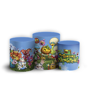 Capas Trio Cilindro Sublimado Vest Facil - My Singing Monsters