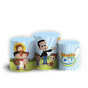 Capas Trio Cilindro Sublimado Vest Facil - Turminha do Céu