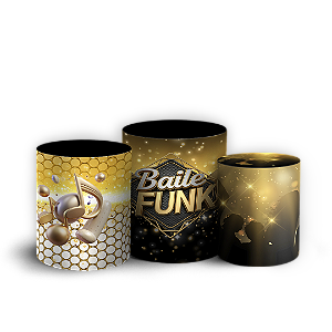 Capas Trio Cilindro Sublimado Vest Facil - Baile Funk