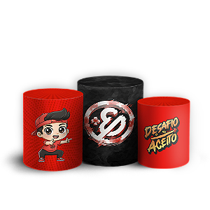 Capas Trio Cilindro Sublimado Vest Facil - Enaldinho