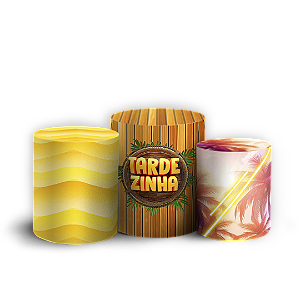 Capas Trio Cilindro Sublimado Vest Facil - Tardezinha