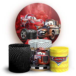 Capas Painel Redondo e Trio Cilindro Sublimado - Carros