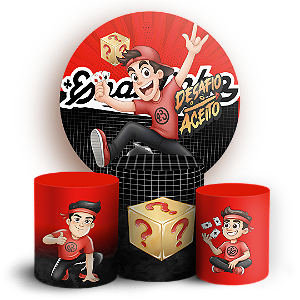 Capas Painel Redondo e Trio Cilindro Sublimado - Enaldinho