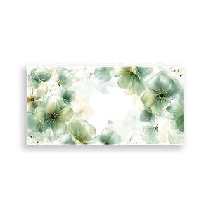 Capa Painel Retangular Sublimado - Flor Verde