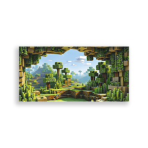 Capa Painel Retangular Sublimado - Minecraft
