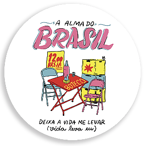 Capa Painel Redondo Sublimado - Brasilidade