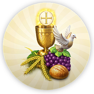 Capa Painel Redondo Sublimado - Eucaristia