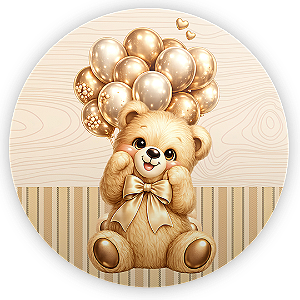 Mini Painel Sublimado - Ursinha Marrom