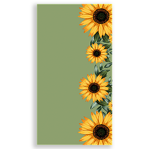 Capa Faixa Lateral Sublimado - Girassol Floral