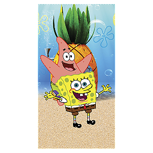Capa Faixa Lateral Sublimado - Bob Esponja