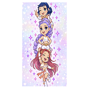 Capa Faixa Lateral Sublimado - K Pop Aquarela