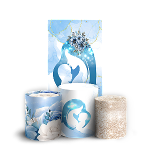 Capas Faixa Lateral e Trio Cilindro Sublimado Vest Facil - Dia Das Mães