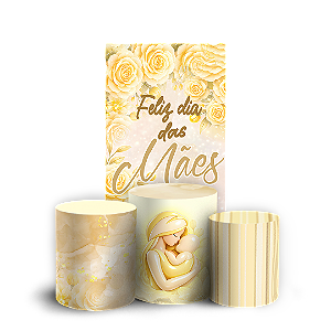 Capas Faixa Lateral e Trio Cilindro Sublimado Vest Facil - Dia Das Mães