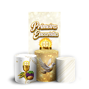 Capas Faixa Lateral e Trio Cilindro Sublimado Vest Facil - Eucaristia