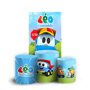 Capas Faixa Lateral e Trio Cilindro Sublimado Vest Facil - Leo O Caminhão