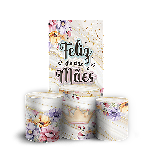 Capas Faixa Lateral e Trio Cilindro Sublimado Vest Facil - Dias das Mães