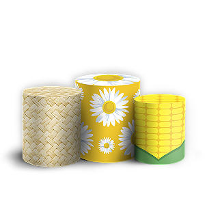 Capas Trio Cilindro Sublimado Vest Facil - Festa Junina